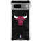 NBA Chicago Bulls Black Distressed Google Pixel 7a Clear Case